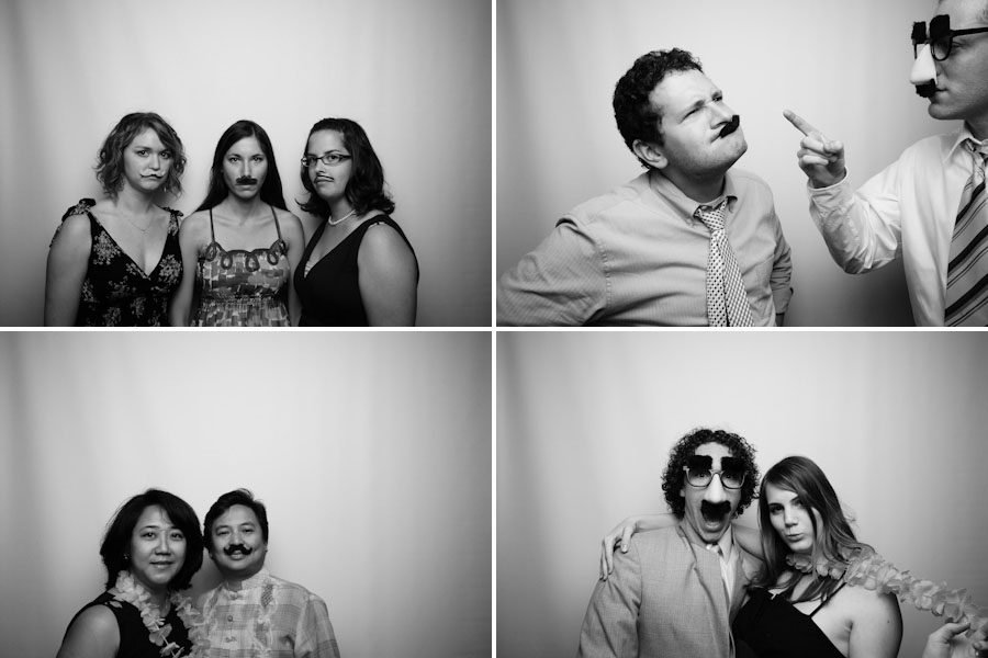 Josh and Mika's Funny Moustache Photobooth from their Bloomington Wedding