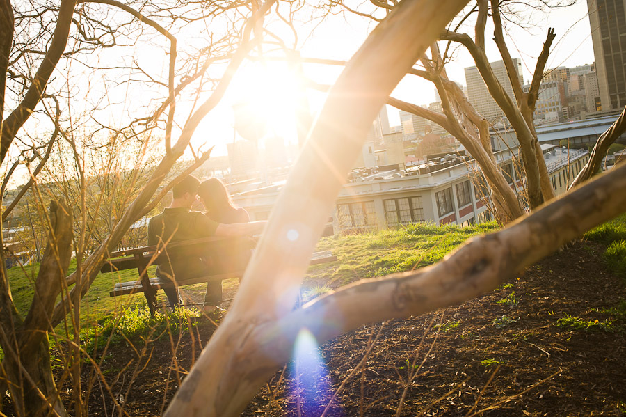 Church Hill Sunset Engagement Photography