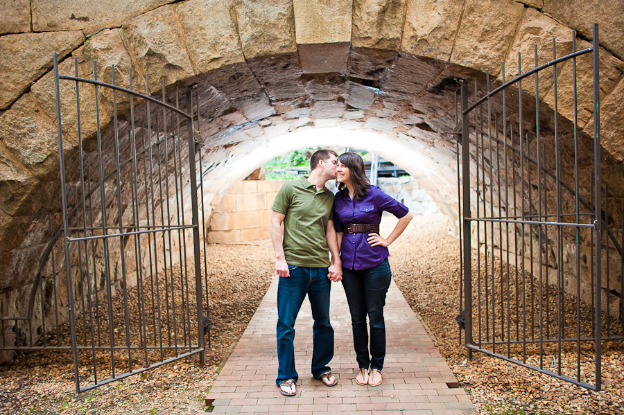 Canal Walk Strobist Engagement Photos