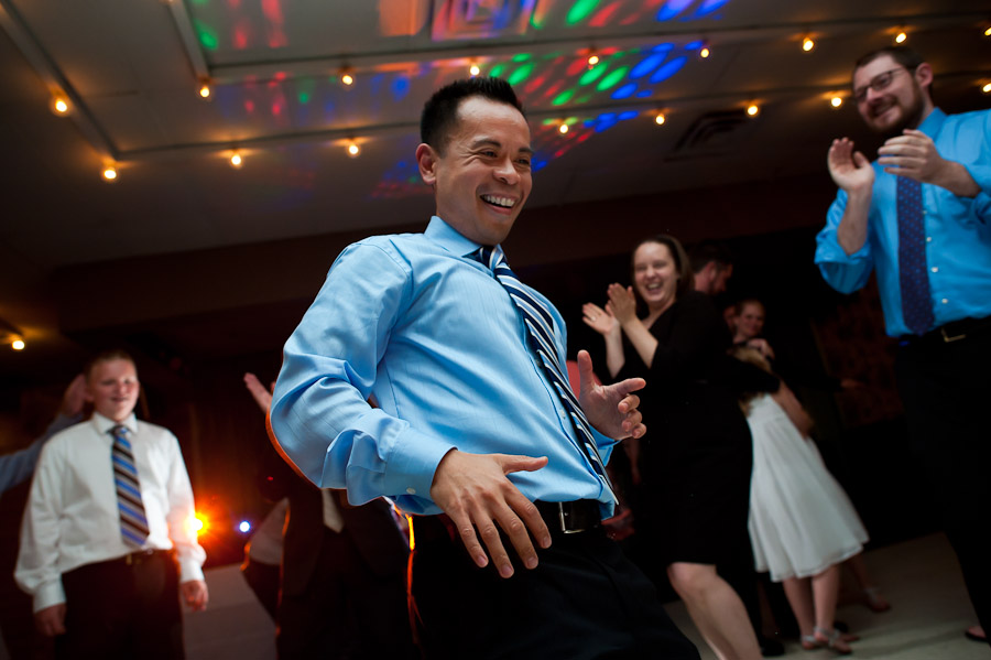 fun dancing photo from wedding