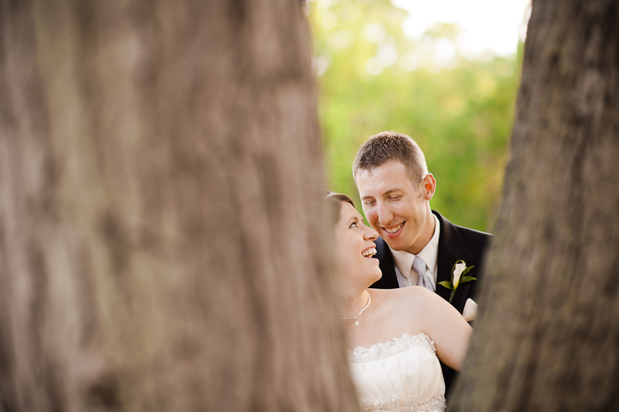 bride and groom portrait at ritz charles