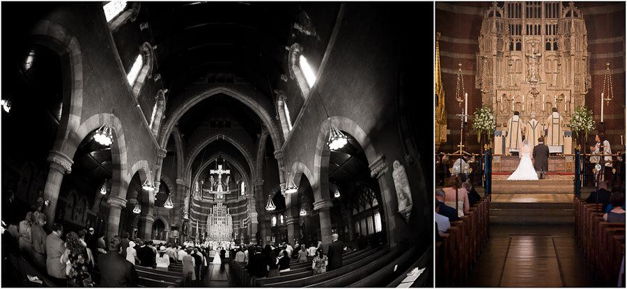 wedding photos at boston's church of the advent