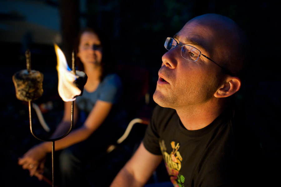 Toasting Marshmallows Engagement Shoot