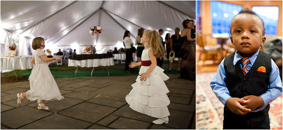 cute kids at wedding