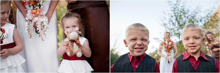 Adorable kids at wedding