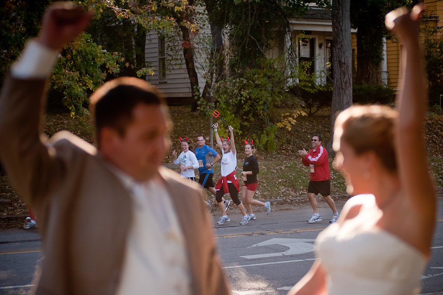 funny and quirky wedding beer run photos