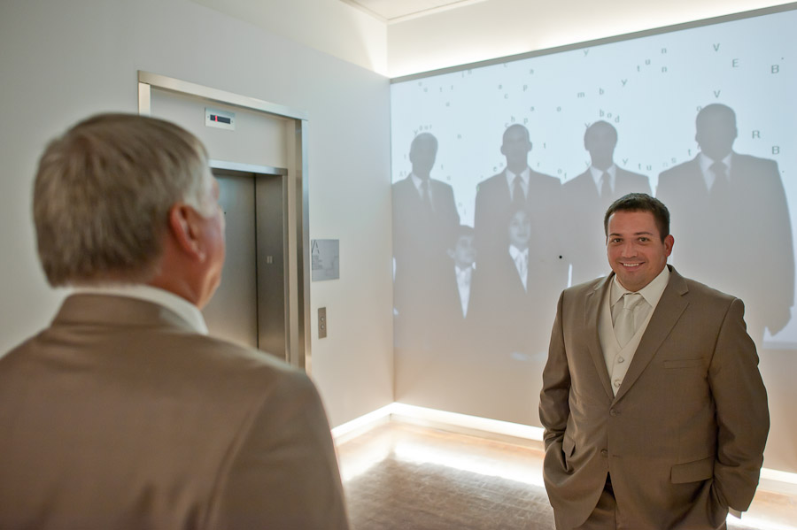 digital image of groomsmen portrait at 21c museum hotel