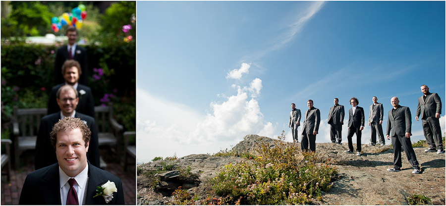 fun groomsmen portraits