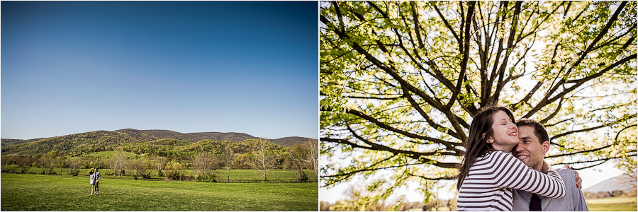 Engagement photos at King Family Vineyards in Crozet, VA