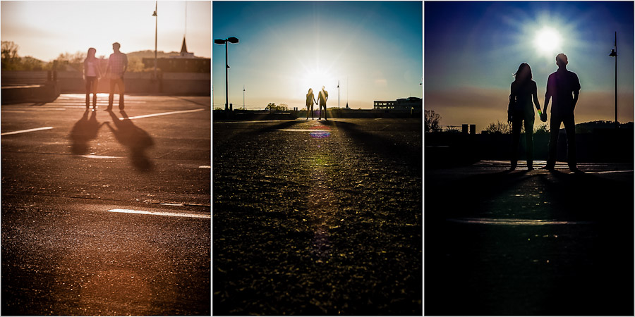 Cool urban sunset engagement photos charlottesville virginia