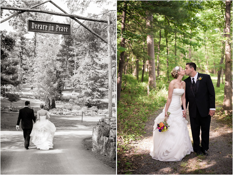 Casual and formal wedding portraits