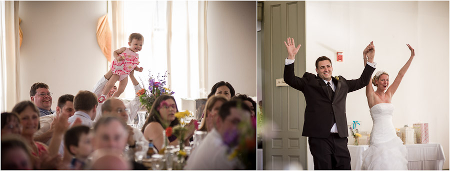 Awesome Bride and Groom entrance at wedding