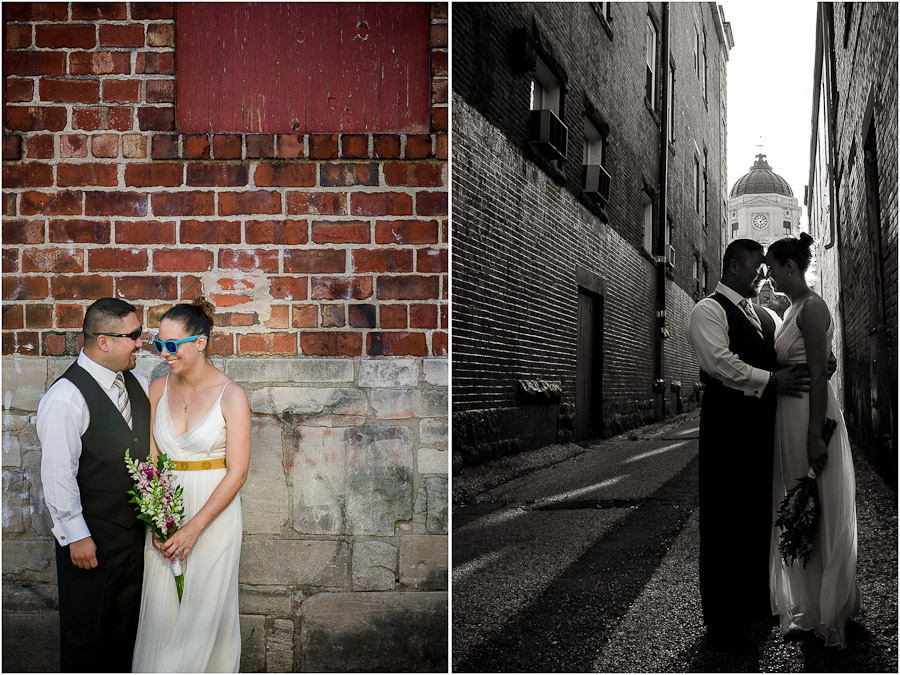 Downtown Bloomington Wedding Photography portraits