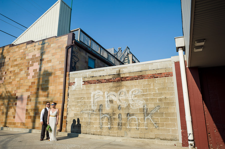 Downtown Bloomington Wedding Portraits