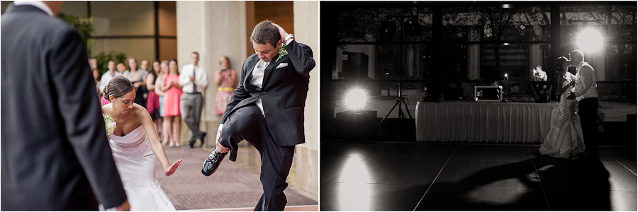 Sweet first dance at wedding in Indianapolis