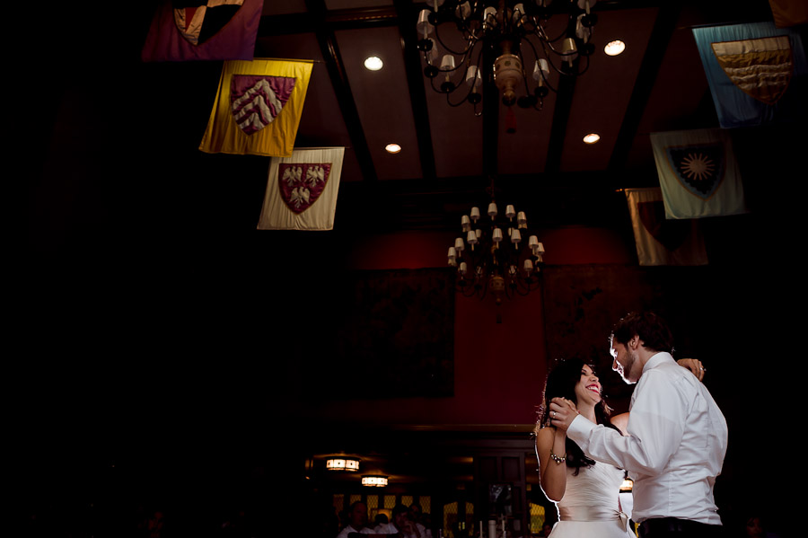 Indiana University Memorial Union Wedding First Dance Tudor Room