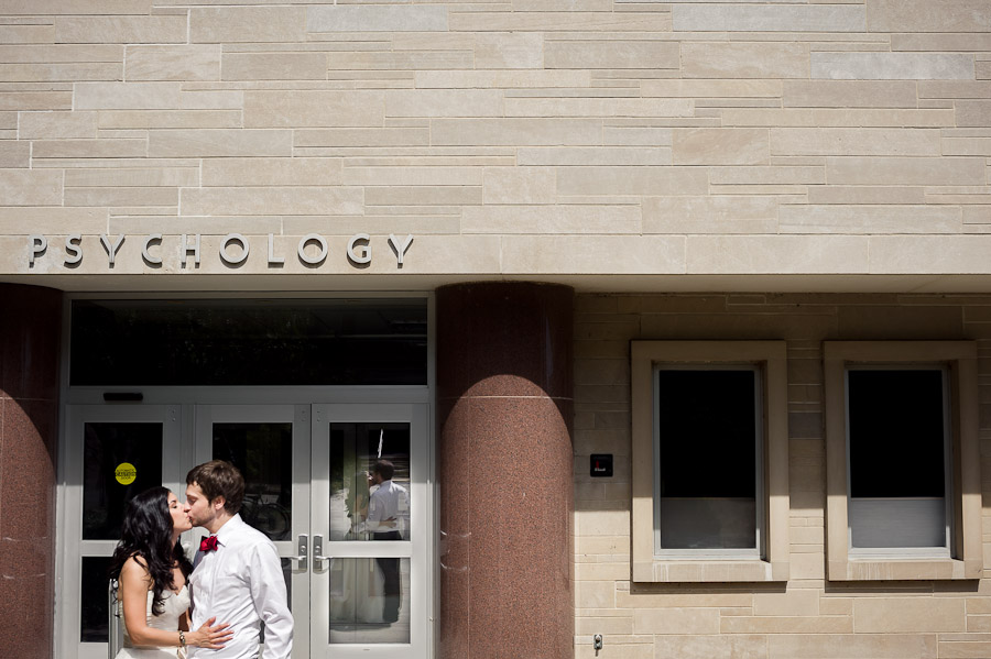 Psychology Building Indiana University Wedding Photo