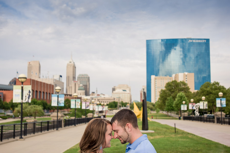 White River State Park Engagement Photography