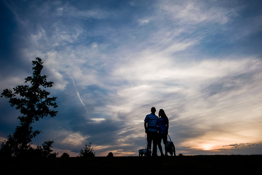 Beautiful Engagement Photos at White River State Park, Indianapolis, Indiana