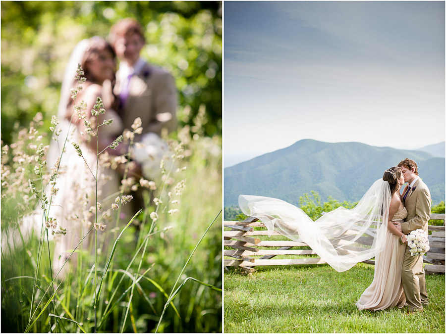 Wedding photos at Wintergreen Mountain