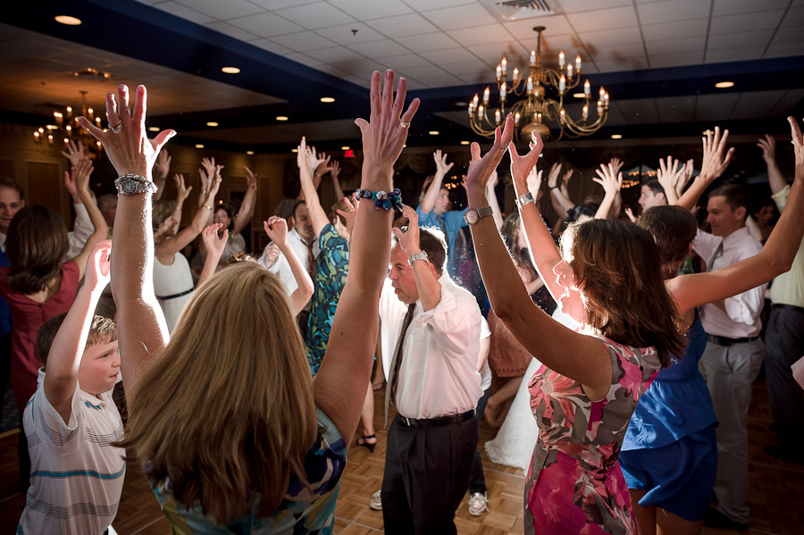 Wedding reception dancing