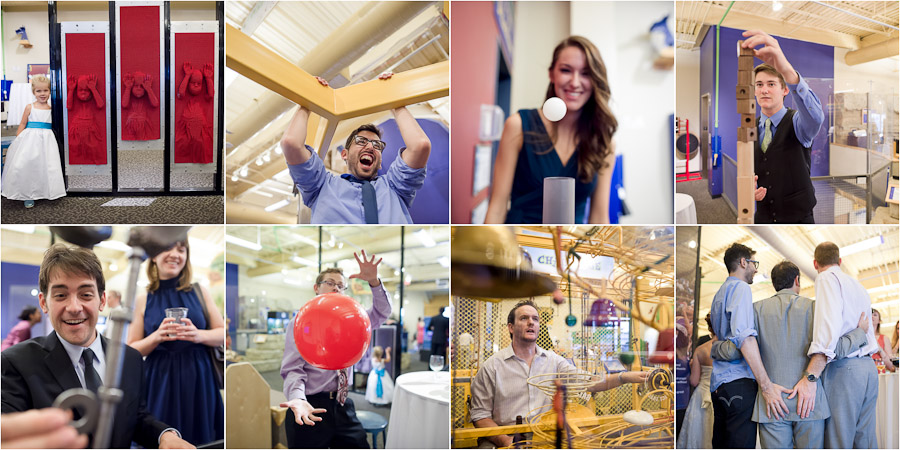 Children's museum wedding photography!