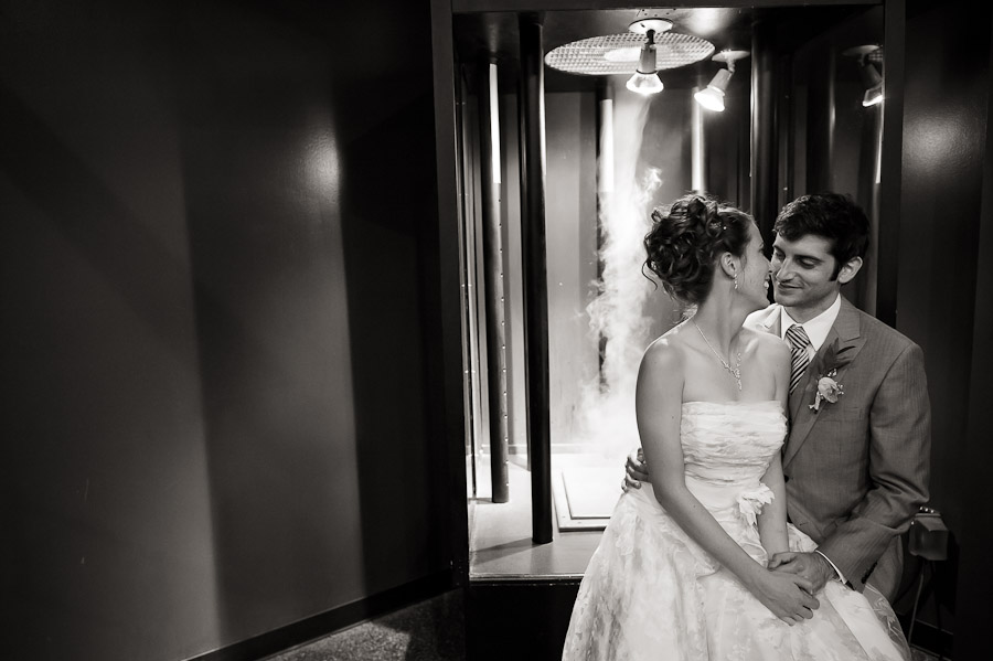 Intimate wedding portrait