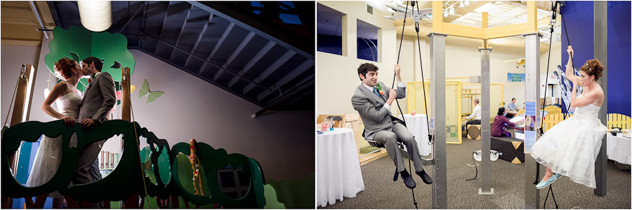 Fun Children's Museum Wedding Portraits