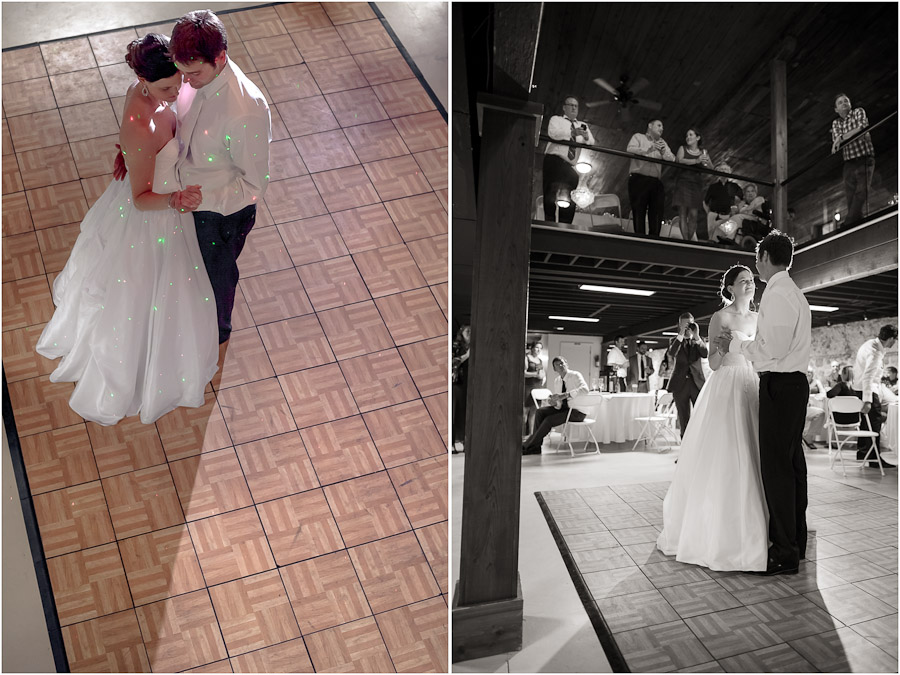 Romantic and sweet first dance at Lake Michigan wedding