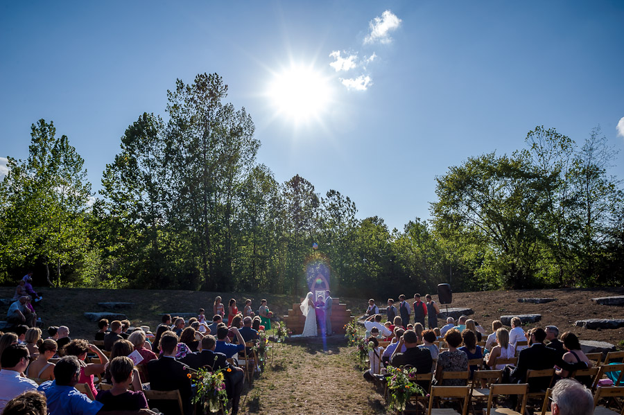 Depauw University Nature Park Ampitheater Wedding