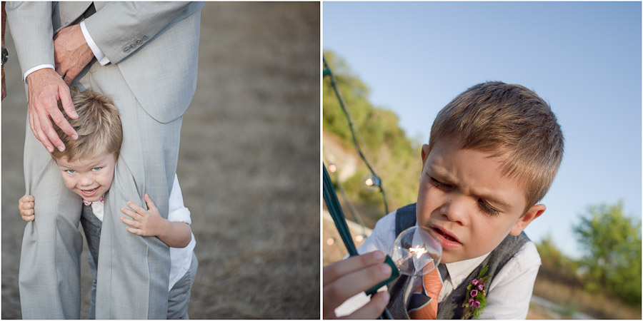 Cute kids at wedding