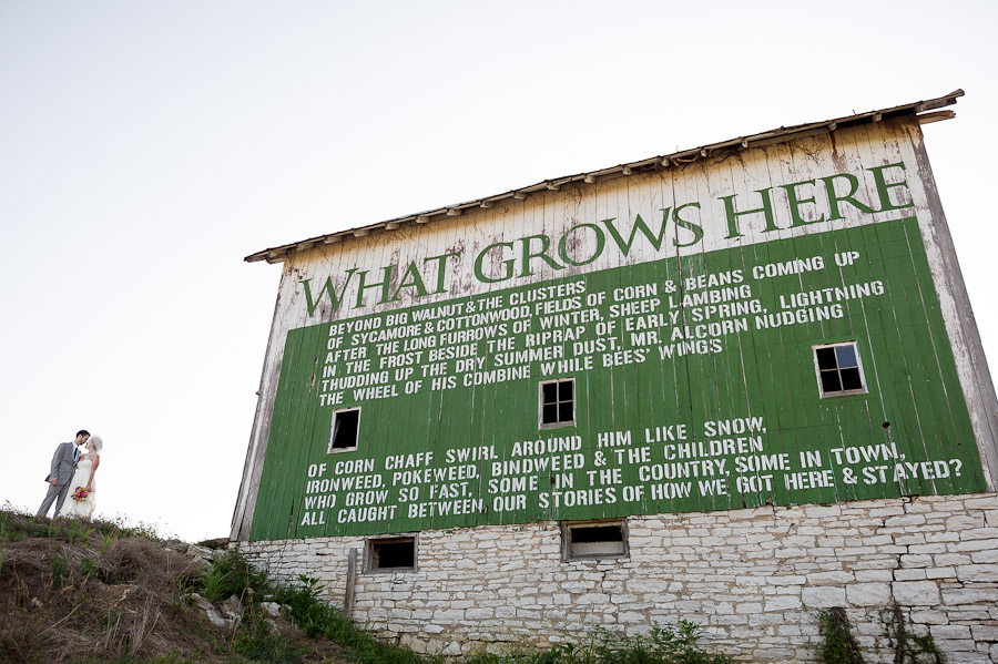 Awesome barn with a poem on it