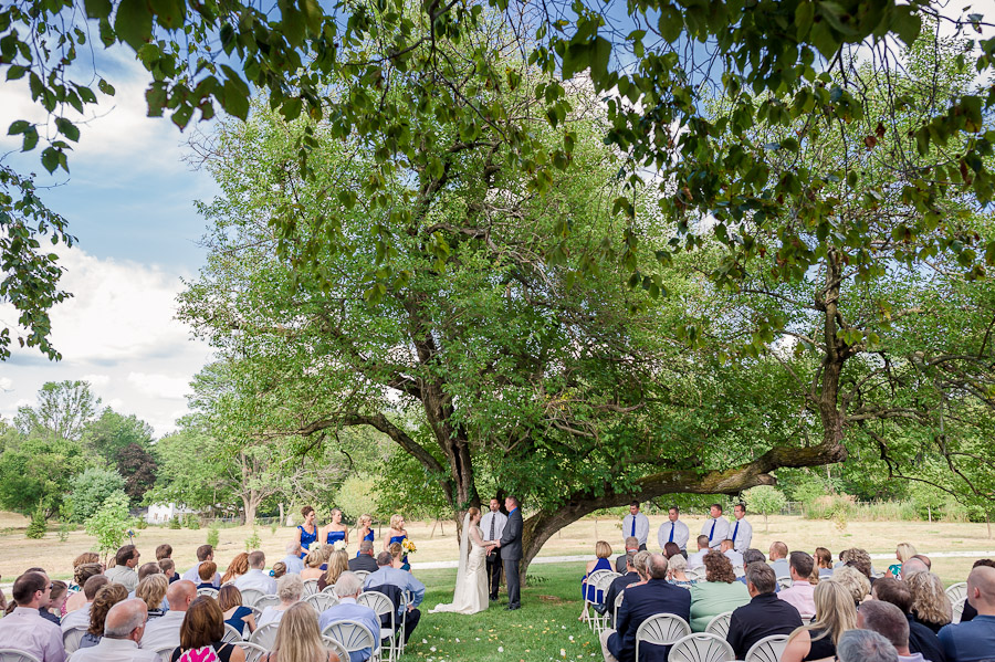 sweet outdoor ceremony in bloomington indiana