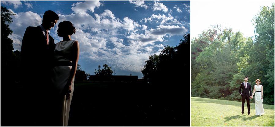 Dramatic and funky wedding portraits in Brown County