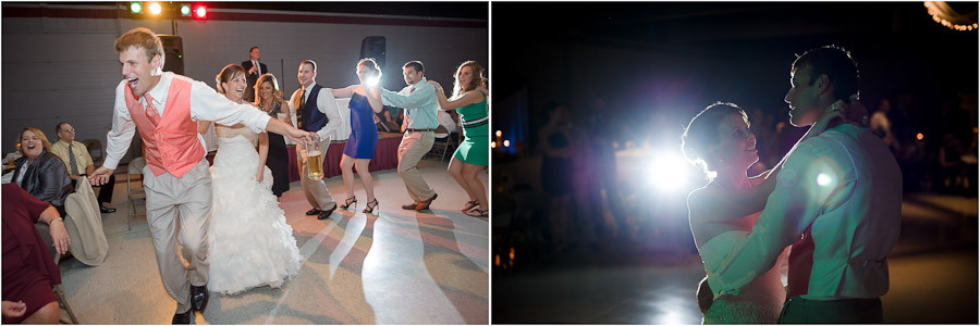 Fun wedding dancing photographs