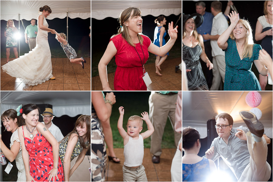 Super fun dance floor pics at Louisville wedding at Gingerwoods