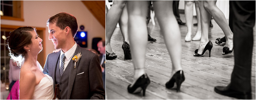 Artistic and unique dancefloor photos from Bloomington, Indiana wedding