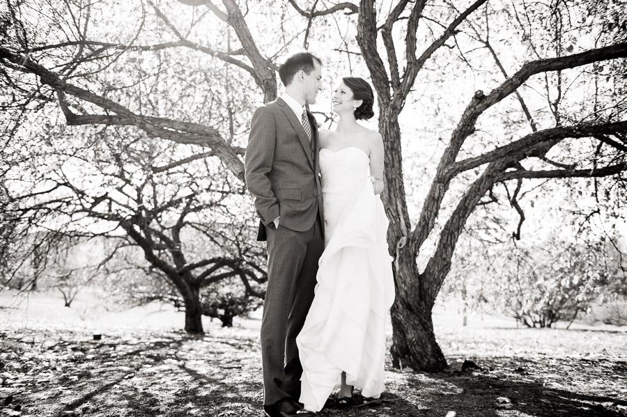 crisp and artistic wedding photo from Bloomington, Indiana wedding