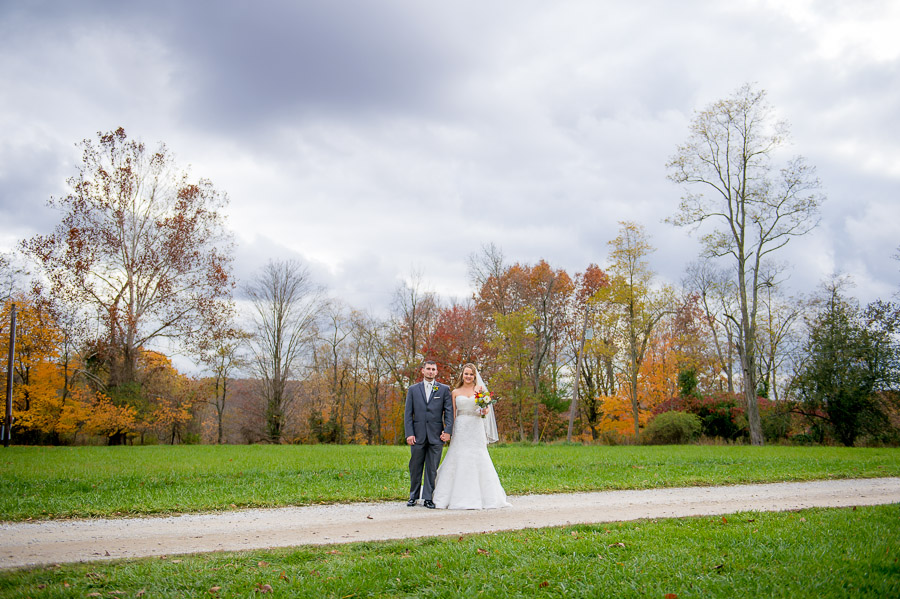 Gorgeous, unique wedding portrait in Brown County Indiana