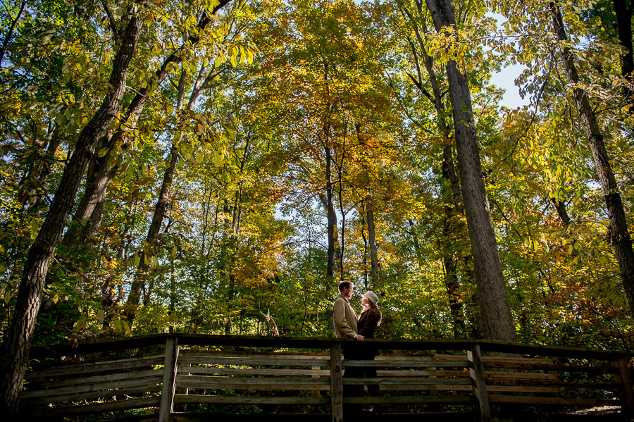 dramatic, beautiful and quirky Fall engagement photos 