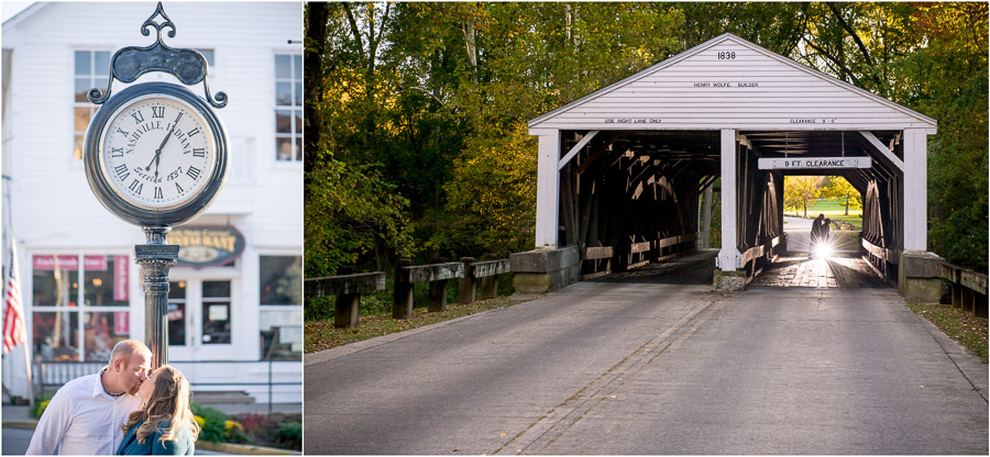 Covered Bridge Engagement Photograph