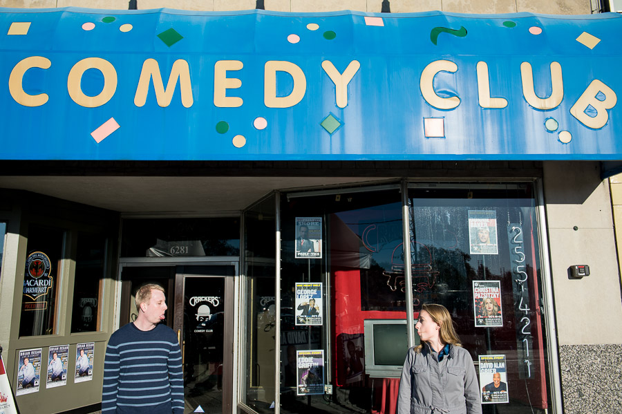 Indianapolis Comedy Club funny engagement photo