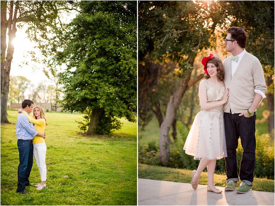 Cool and casual engagement and wedding portraits