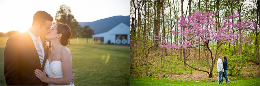 Scenic and colorful engagement and wedding portraits