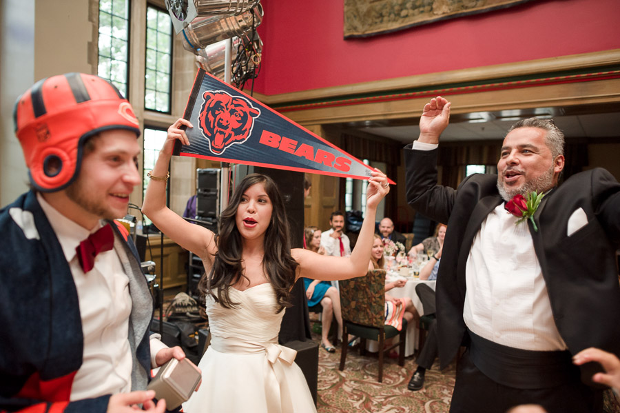 hilarious wedding moments chicago bears fans