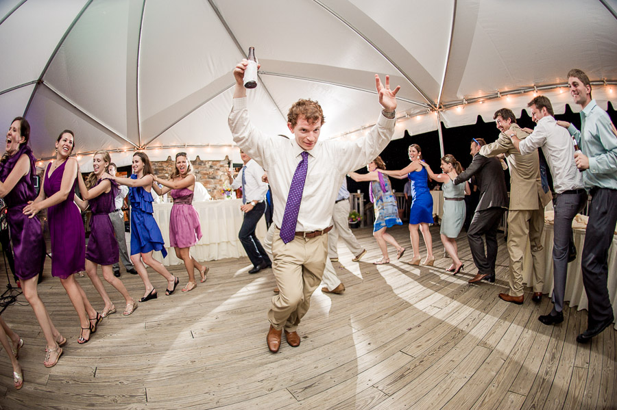 funny fisheye dance floor wedding moments