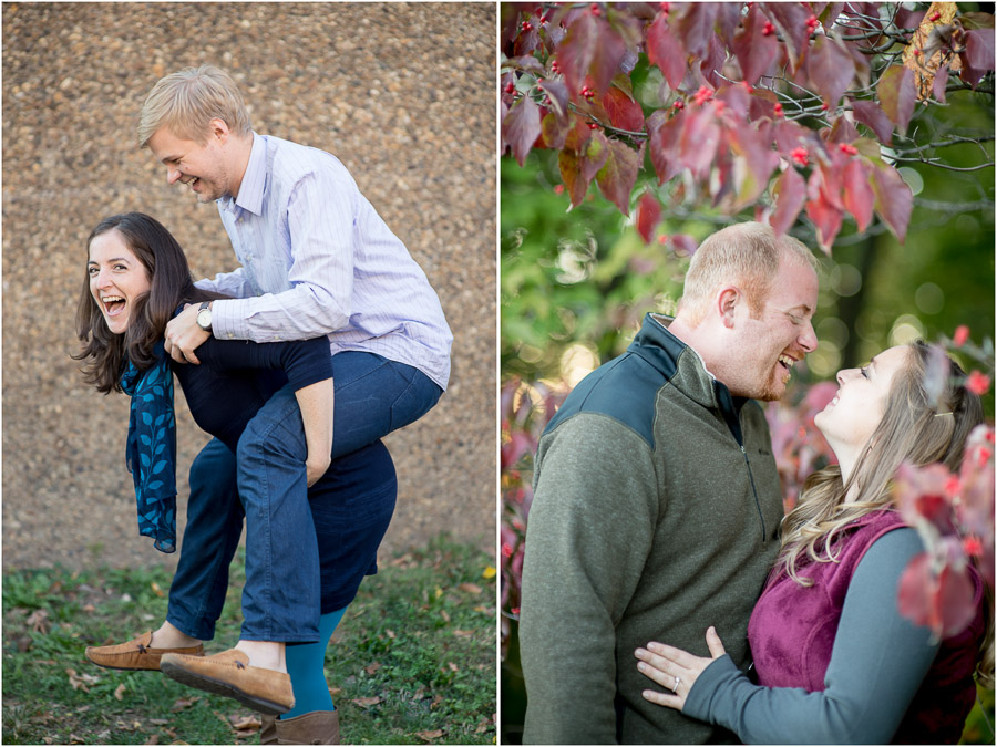 Casual Fun Laughing Engagement Photos