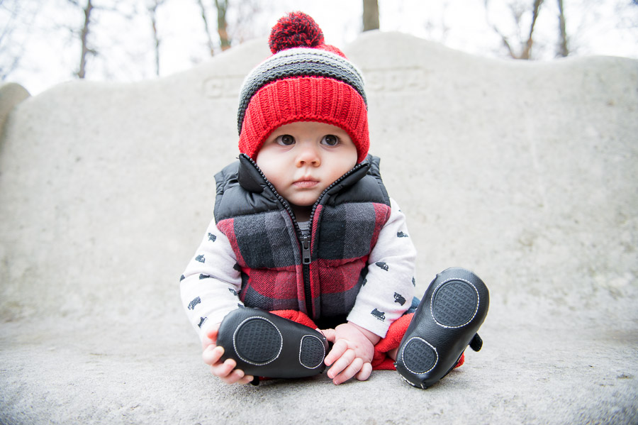 colorful, funny, six month old photos on Indiana University campus