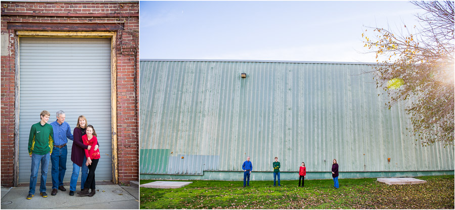 edgy, cool, unique family portraiture in downtown Bloomington