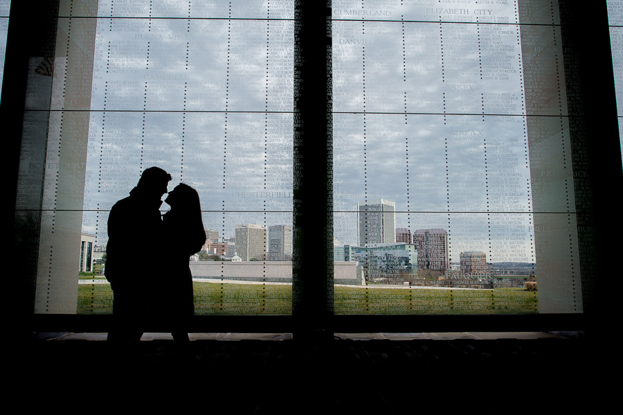 Beautiful engagement photos Richmond Virginia War Memorial